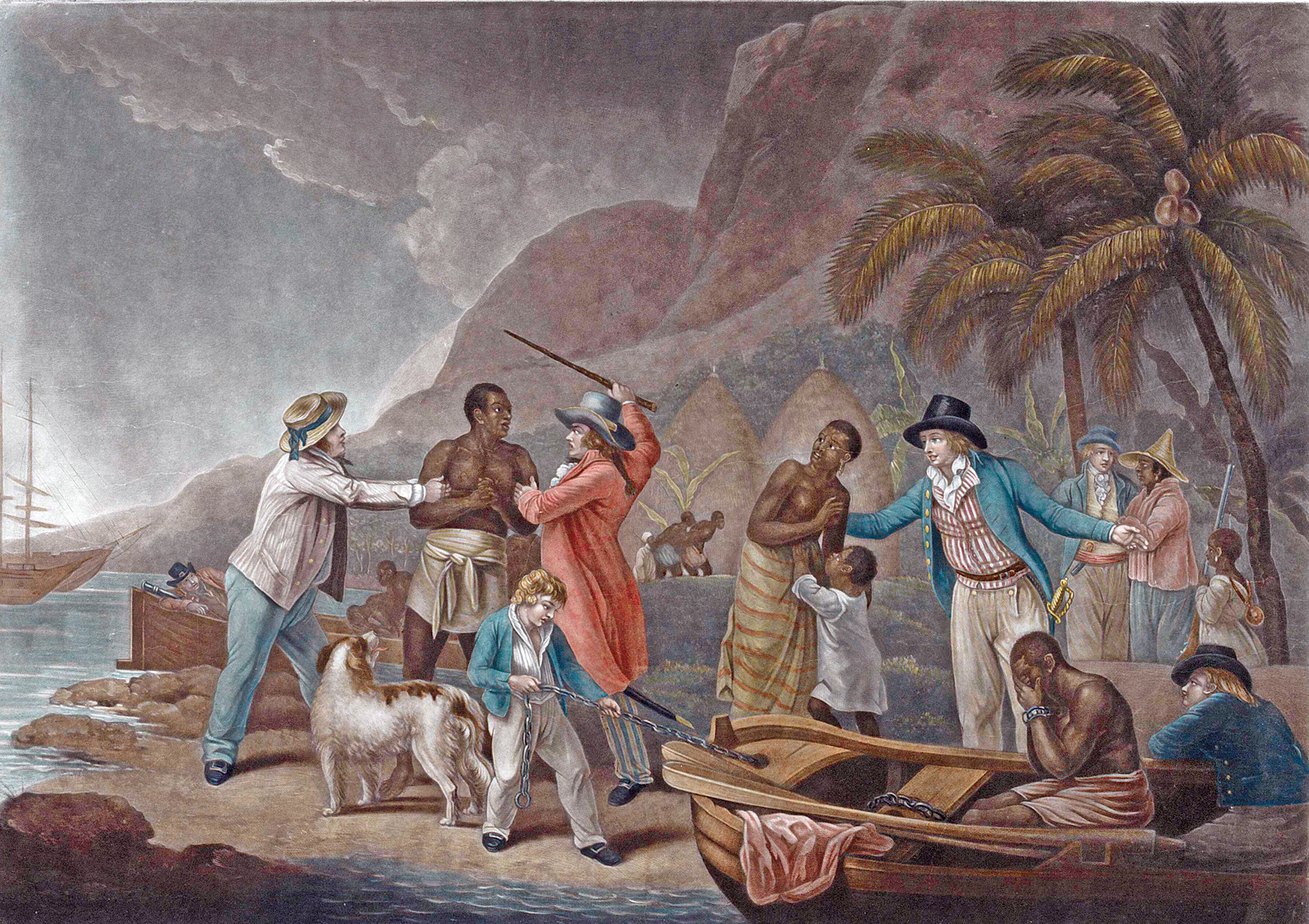 Handel niewolnikami, mal. John Raphael Smith. Fot. Wikimedia Commons